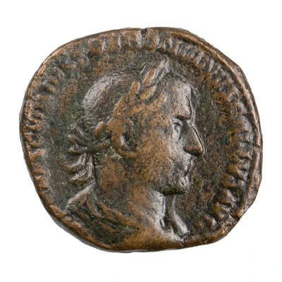 Sestertius - Trebonianus Gallus APOLL SALVTARI S C; Apollo front