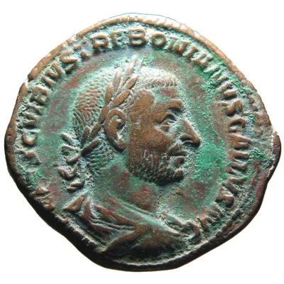 Sestertius - Trebonianus Gallus FELICITAS PVBLICA S C; Felicitas front