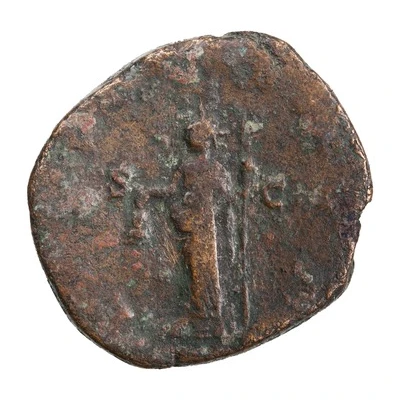 Sestertius - Trebonianus Gallus LIBERTAS AVGG S C; Libertas back