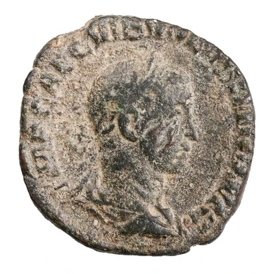 Sestertius - Trebonianus Gallus PAX AVGG S C; Pax front
