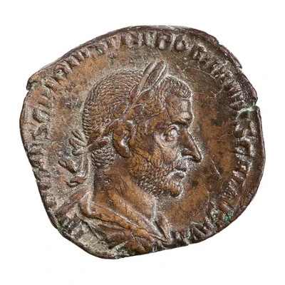 Sestertius - Trebonianus Gallus PIETAS AVGG S C; Pietas front