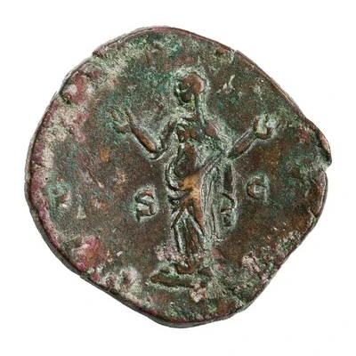 Sestertius - Trebonianus Gallus PIETAS AVGG S C; Pietas back