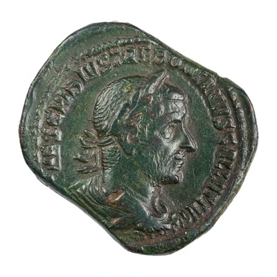 Sestertius - Trebonianus Gallus PIETAS AVGG S C; Pietas front
