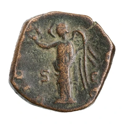 Sestertius - Trebonianus Gallus VICTORIA AVG S C; Victory back