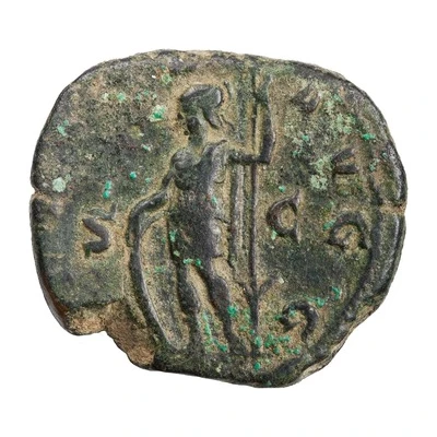 Sestertius - Trebonianus Gallus VIRTVS AVGG S C; Virtus back