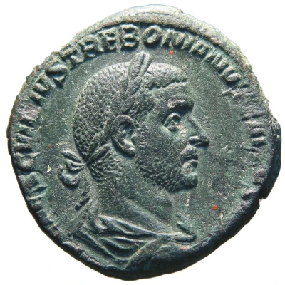 Sestertius - Trebonianus Gallus VOTIS DECENNALIBVS S C front