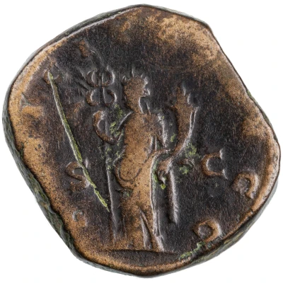 Sestertius - Valerianus FELICITAS AVGG S C; Felicitas back