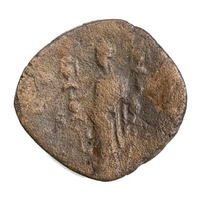 Sestertius - Valerianus FIDES MILITVM S C; Fides back