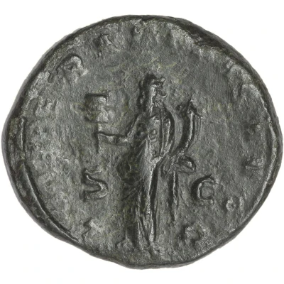 Sestertius - Valerianus LIBERALITAS AVGG S C; Liberalitas back