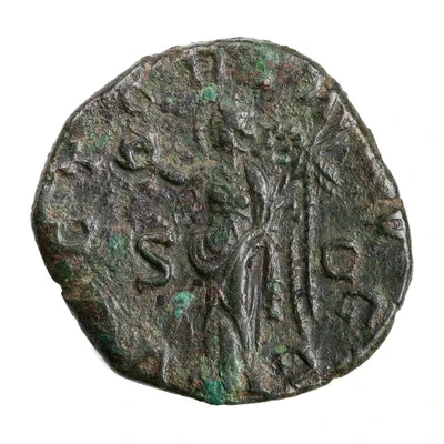 Sestertius - Valerianus VICTORIA AVGG S C; Victory back