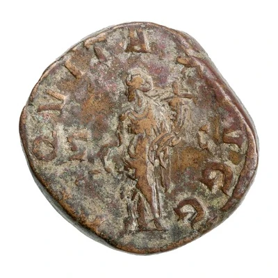 Sestertius - Volusianus AEQVITAS AVGG S C; Aequitas back