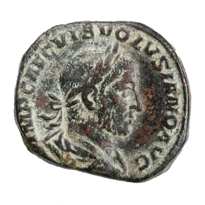 Sestertius - Volusianus APOLL SALVTARI S C; Apollo front
