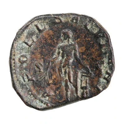 Sestertius - Volusianus APOLL SALVTARI S C; Apollo back