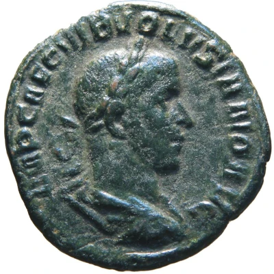 Sestertius - Volusianus APOLLO SALVTARI S C; Apollo front