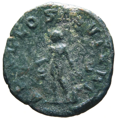 Sestertius - Volusianus APOLLO SALVTARI S C; Apollo back