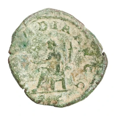 Sestertius - Volusianus CONCORDIA AVGG S C; Concordia back