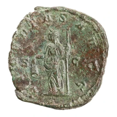 Sestertius - Volusianus LIBERTAS AVG S C; Libertas back