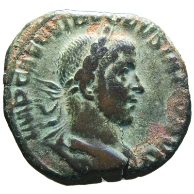 Sestertius - Volusianus P M TR P IIII COS II P P S C front