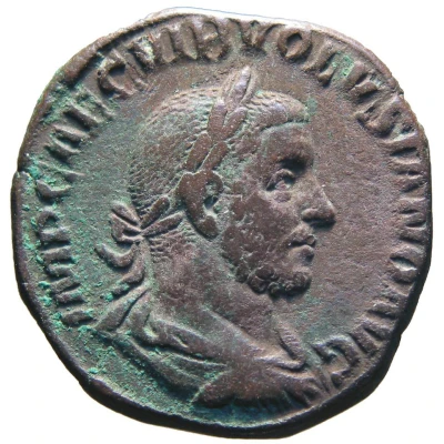 Sestertius - Volusianus P M TR P IIII COS II P P S C front