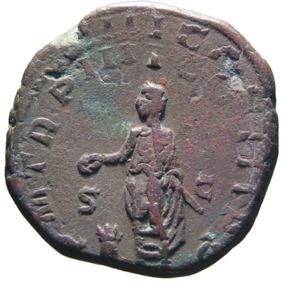 Sestertius - Volusianus P M TR P IIII COS II P P S C back