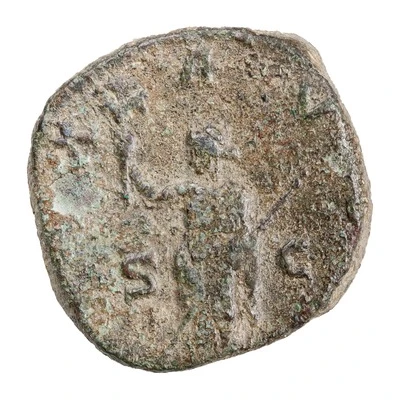 Sestertius - Volusianus PAX AVGG S C; Pax back