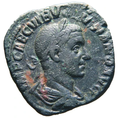Sestertius - Volusianus VOTIS DECENNALIBVS S C front