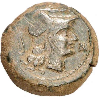 Sextans horse with wreath 195 BC - 170 BC front