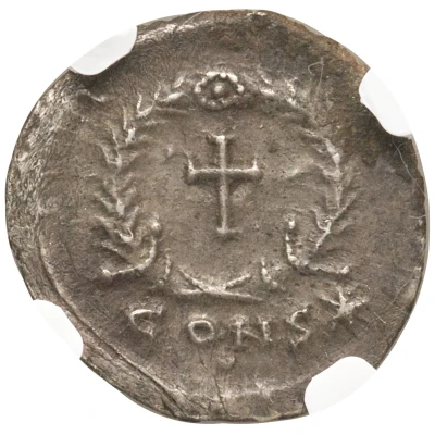 Siliqua - Aelia Eudocia Cross within wreath; Constantinopolis back