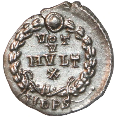 Siliqua - Honorius VOT V MVLT X; Mediolanum back