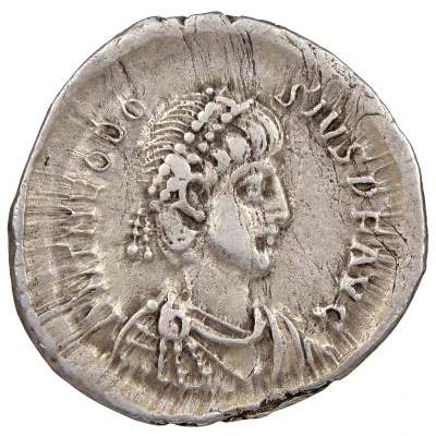 Siliqua - Theodosius II VOT X MVLT XX; Constantinopolis front