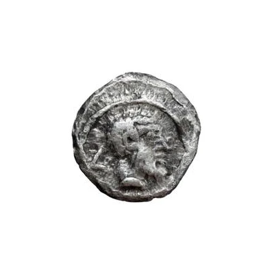 Silver ½ As Male head series II 301 BC - 206 BC front