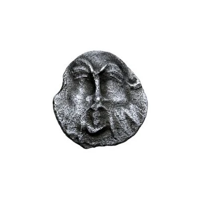 Silver 1 As Silenus series: detailed face 301 BC - 206 BC front