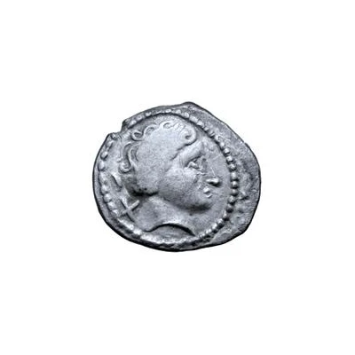 Silver 10 Asses Male head series II 301 BC - 206 BC front