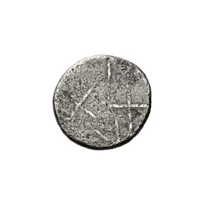 Silver 20 Asses Gorgoneion series II: crossed lines 301 BC - 206 BC back