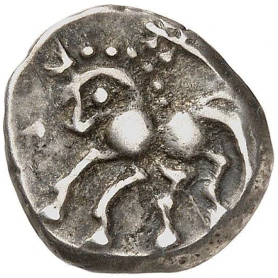 Silver Drachm with horse and caduceus 120 BC - 75 BC back