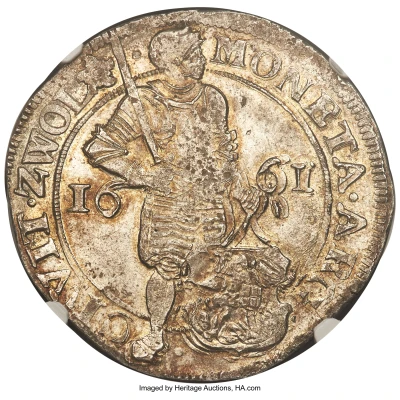 Silver Ducat Early type; lion with arrows front