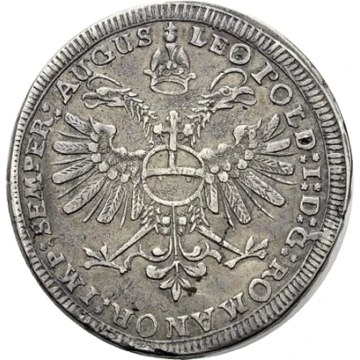 Silver Florin or Guldenthaler - Leopold I Type back