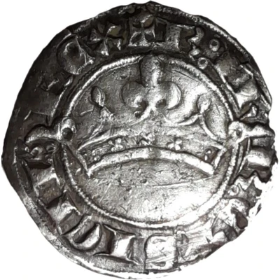 Silver Provencal Coronat - Robert of Anjou ND front