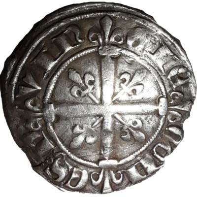 Silver Provencal Coronat - Robert of Anjou ND back