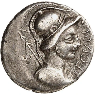 Silver Quinarius 75 BC - 35 BC front