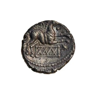 Silver Unit "Cantian J" - Dubnovellaunus 30 BC - 10 BC back