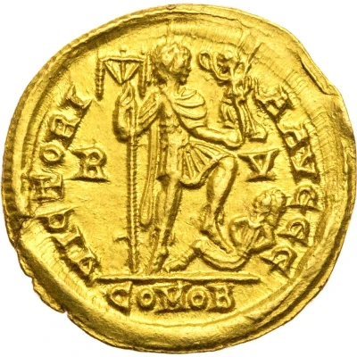 Solidus - Arcadius VICTORIA AVGGG; Ravenna back