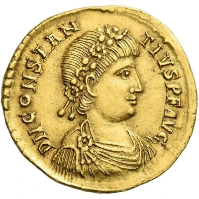 Solidus - Constantius III VICTORIA AVGGG RV; Ravenna front