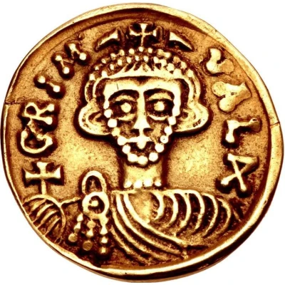 Solidus - Grimoald III and king Charlemagne front