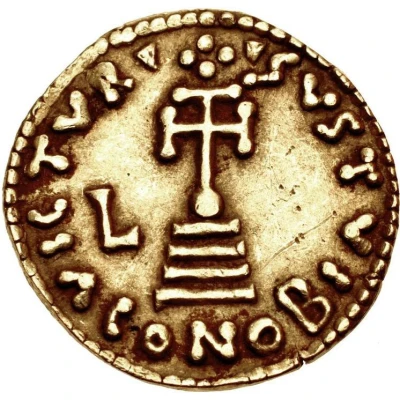 Solidus - Liutprand in the name of Justinian II back