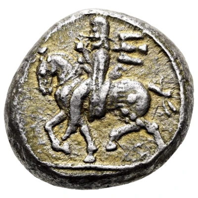 Stater Horseman left, TRZ 430 BC - 410 BC front