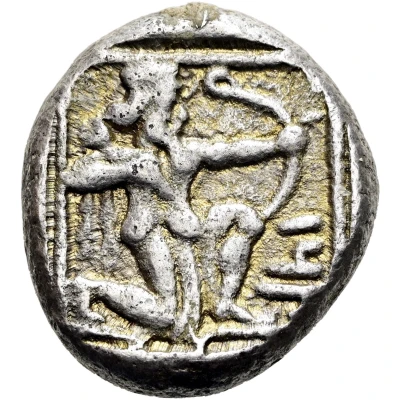 Stater Horseman left, TRZ 430 BC - 410 BC back