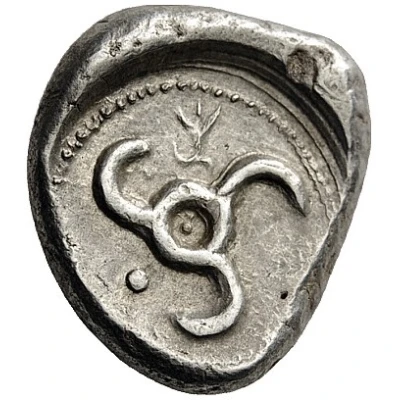 Stater - Khinakha Uncertain mint in eastern Lycia 460 BC - 440 BC back