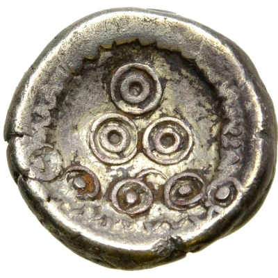 Stater Regenbogenschüsselchen IX B Type, North Group 200 BC - 1 BC back