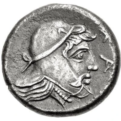 Stater - Tiribazus Mallos 388 BC - 386 BC back